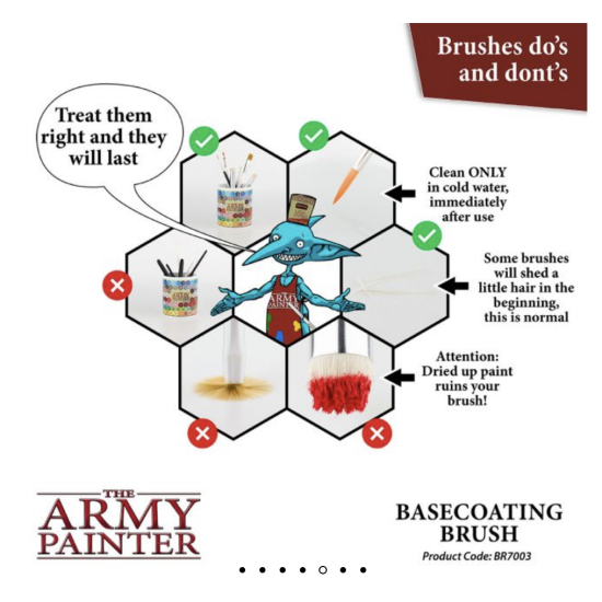 Pędzel Army Painter – HOBBY BRUSH: BASECOATING , BR7003P